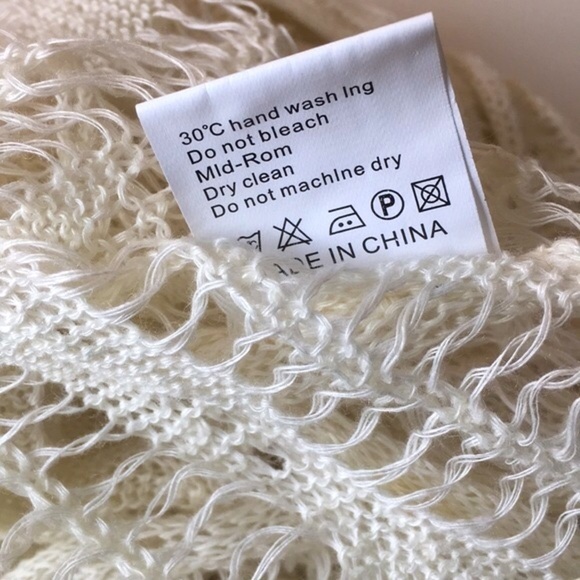 John Fashion Ivory Open Knit Sweater. P/A1022/1 - Picture 8 of 8